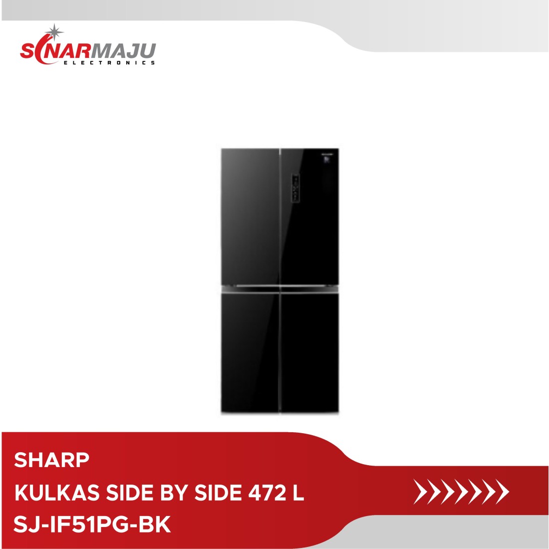 Kulkas Multidoor Sharp Liter Inverter Plasmacluster Sj If Pg Bk