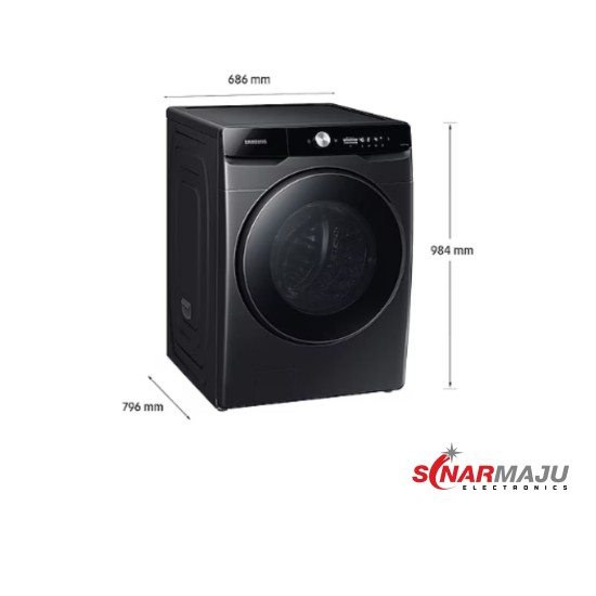 MESIN CUCI 1 TABUNG SAMSUNG FRONT LOADING 21/12 KG WASHER DRYER WD21T6500GV/SE