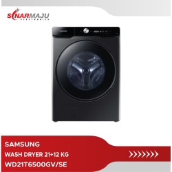 MESIN CUCI 1 TABUNG SAMSUNG FRONT LOADING 21/12 KG WASHER DRYER WD21T6500GV/SE