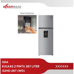 KULKAS 2 PINTU 267 LITER GEA G2HD-267 (WD)