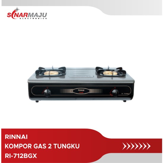 Kompor Gas 2 Tungku Rinnai RI-712BGX