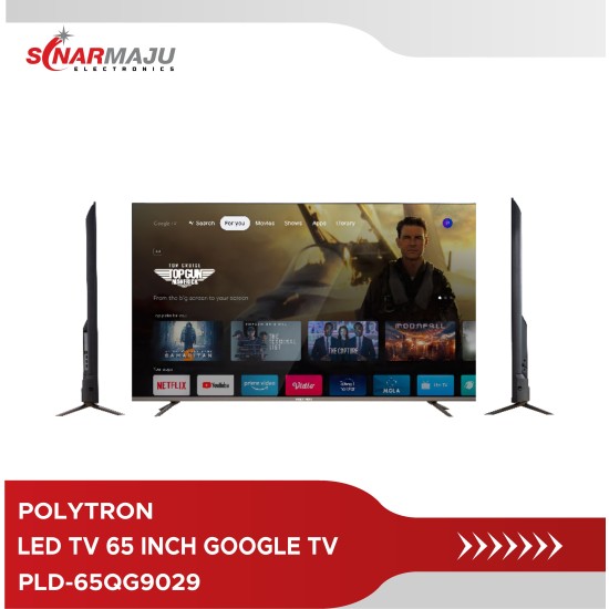 LED TV 65 INCH POLYTRON GOOGLE TV UHD PLD-65QG9029