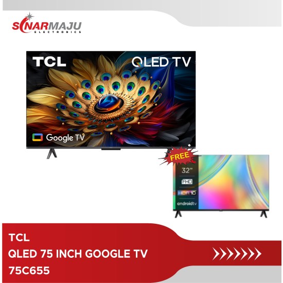 QLED TV 75 INCH TCL QLED TV 4K UHD 75C655