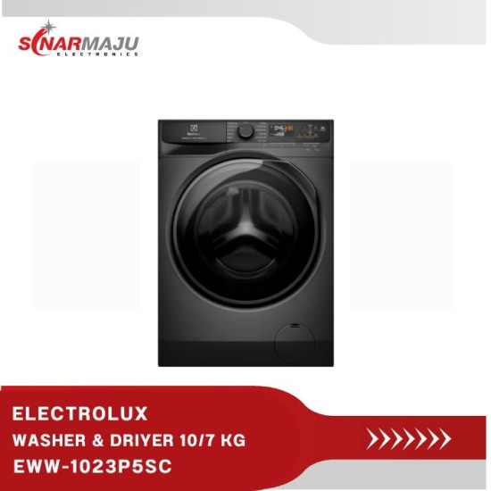 MESIN CUCI 1 TABUNG WASHER & DRYER ELECTROLUX 10 KG FRONT LOADING EWW-1023P5SC