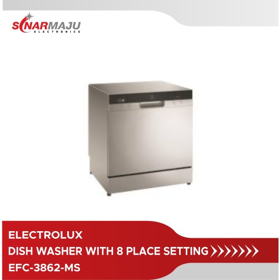 55cm UltimateCare 300 compact dishwasher with 8 place settings EFC-3862-MS