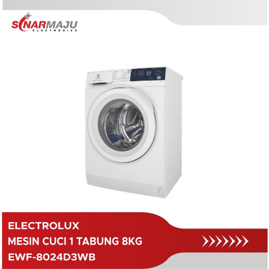 Mesin Cuci 1 Tabung Electrolux 8 Kg Front Loading EWF-8024D3WB