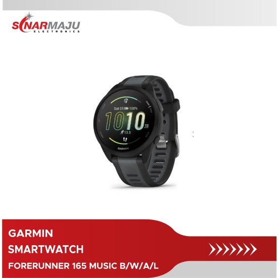 SMARTWATCH GARMIN FORERUNNER 165 MUSIC B/W/A/L