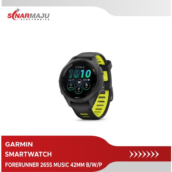 SMARTWATCH GARMIN FORERUNNER 265S MUSIC 42MM B/W/P