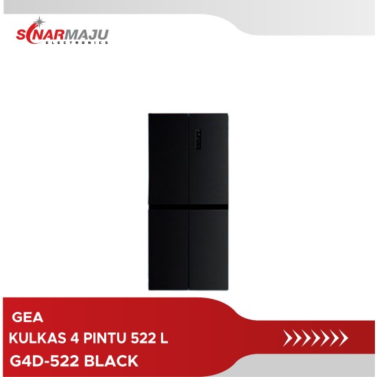 KULKAS SIDE BY SIDE GEA 522 LITER G4D-522 BLACK