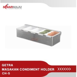 TEMPAT UNTUK BUMBU GETRA MASAKAN CONDIMENT HOLDER 5 GRID CH-5