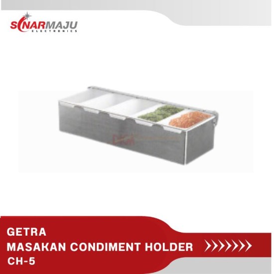 TEMPAT UNTUK BUMBU GETRA MASAKAN CONDIMENT HOLDER 5 GRID CH-5