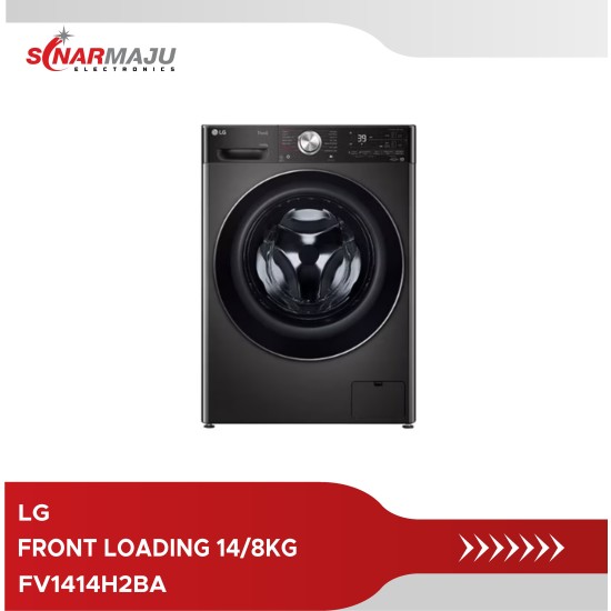 MESIN CUCI 1 TABUNG LG 14/8 KG FRONT LOADING FV1414H2BA