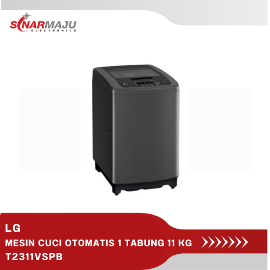 MESIN CUCI OTOMATIS 1 TABUNG LG 11 KG TOP LOADING T2311VSPB