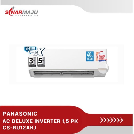 PANASONIC AC DELUXE INVERTER RU SERIES 1,5 PK CS/CU-RU12AKJ (unit only)