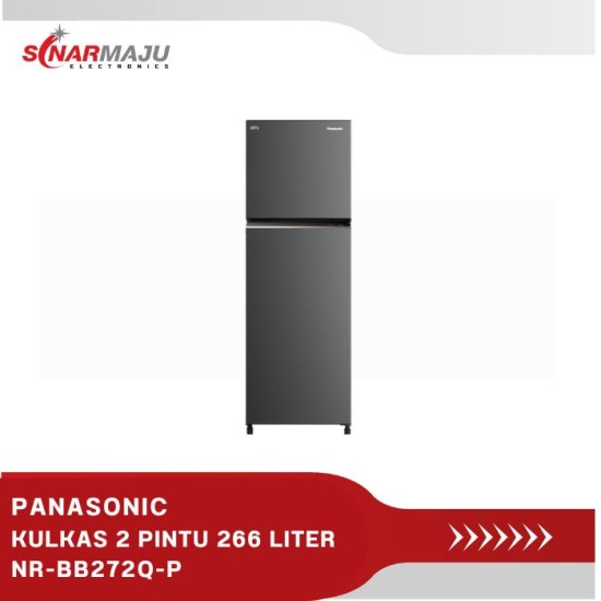 KULKAS 2 PINTU PANASONIC 266 LITER PRIME FRESH NR-BB272Q-P