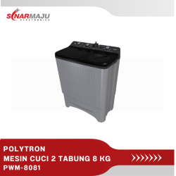 Mesin Cuci 2 Tabung Polytron 8Kg PWM-8081