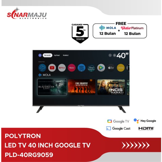 LED TV 40 INCH POLYTRON GOOGLE TV PLD-40RG9059