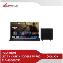 LED TV 43 INCH POLYTRON GOOGLE TV FHD PLD-43BG9058