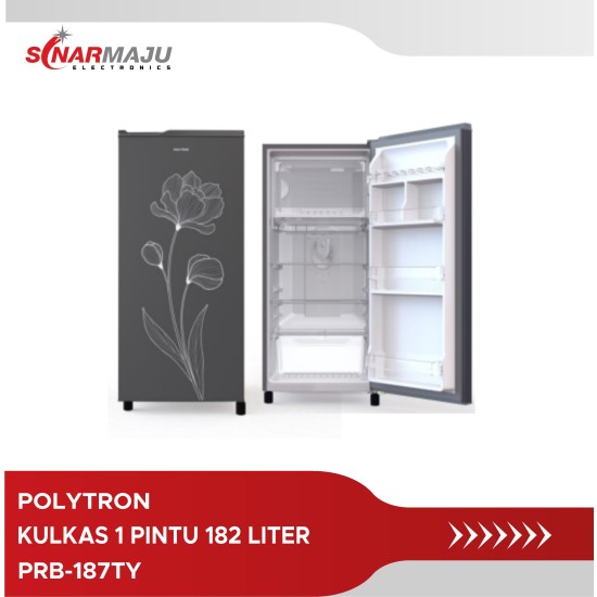 KULKAS 1 PINTU POLYTRON 182 LITER PRB-187TY