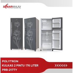 KULKAS 2 PINTU POLYTRON 176 LITER PRB-217TY