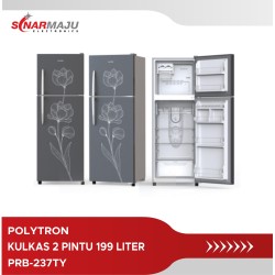 KULKAS 2 PINTU POLYTRON 199 LITER PRB-237TY