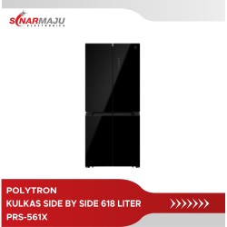 KULKAS SIDE BY SIDE POLYTRON 618 LITER PRS-561X