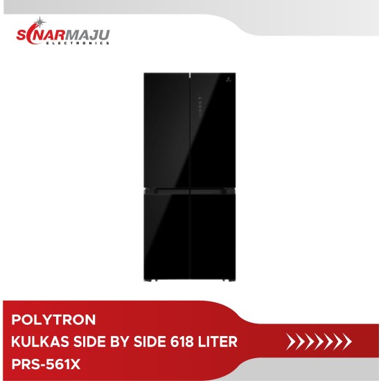 KULKAS SIDE BY SIDE POLYTRON 618 LITER PRS-561X