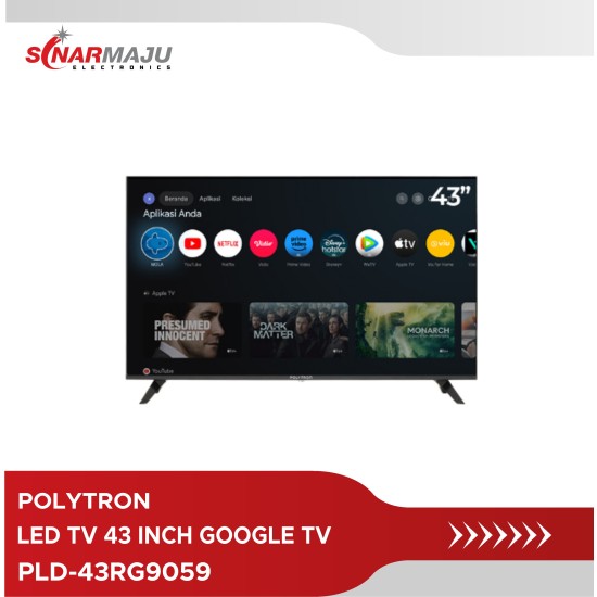 LED TV 43 INCH POLYTRON GOOGLE TV PLD-43RG9059