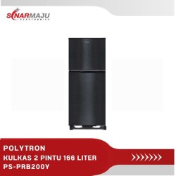 KULKAS 2 PINTU POLYTRON 166 LITER PRB-200Y