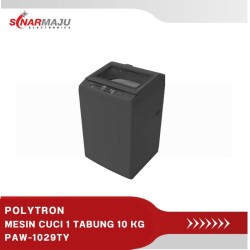 MESIN CUCI 1 TABUNG POLYTRON 10 KG TOP LOADING PAW-1029TY