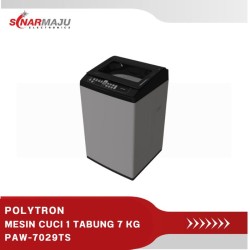 MESIN CUCI 1 TABUNG POLYTRON 7 KG TOP LOADING PAW-7029TS