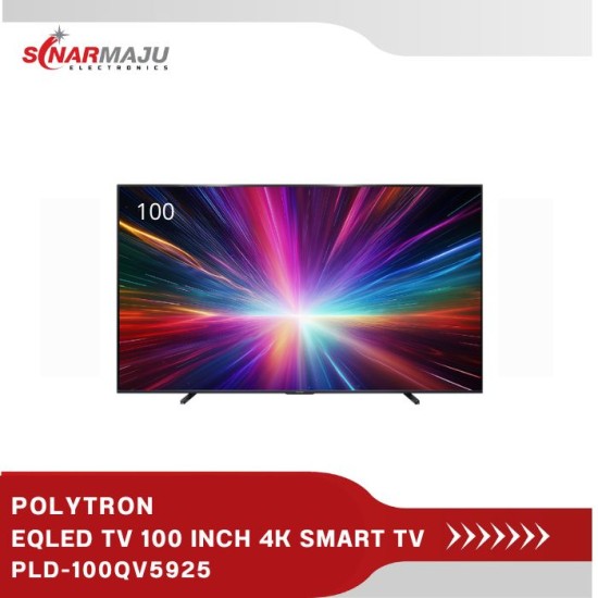 EQLED TV 100 INCH 4K UHD POLYTRON SMART TV PLD-100QV5925