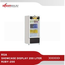 SHOWCASE 1 PINTU RSA 200  LITER DISPLAY COOLER RUBY-200