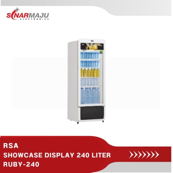 SHOWCASE 1 PINTU RSA 240 LITER DISPLAY COOLER RUBY-240