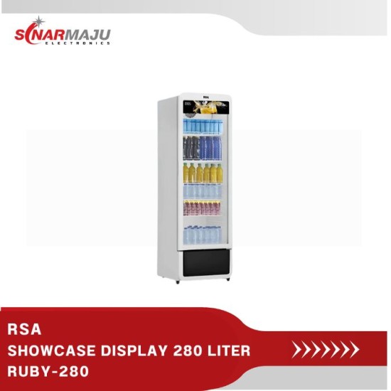 SHOWCASE 1 PINTU RSA 280 LITER DISPLAY COOLER RUBY-280