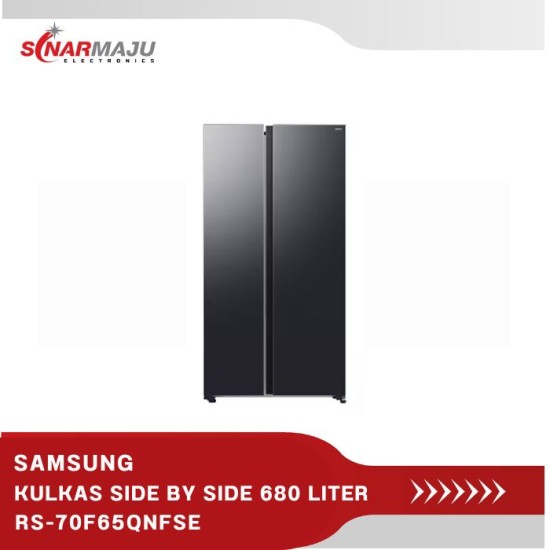 KULKAS SIDE BY SIDE BESPOKE AI SAMSUNG 680 LITER RS-70F65QNFSE