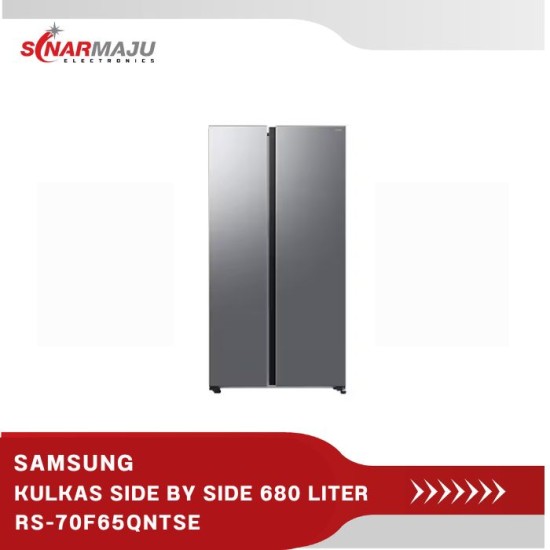 KULKAS SIDE BY SIDE BESPOKE AI SAMSUNG 680 LITER  RS-70F65QNTSE