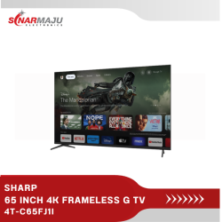 Sharp TV 65 Inch 4K Frameless Google TV  4T-C65FJ1I