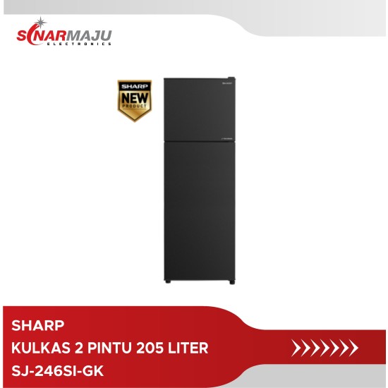 KULKAS 2 PINTU SHARP 205 LITER SJ-246SI-GK