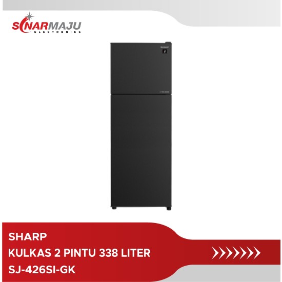 KULKAS 2 PINTU SHARP 338 LITER SJ-426SI-GK