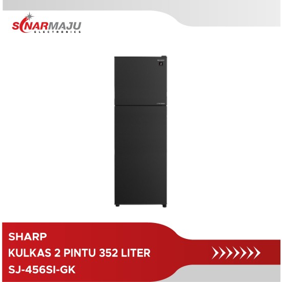 KULKAS 2 PINTU SHARP 352 LITER SJ-456SI-GK