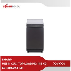 MESIN CUCI 1 TABUNG SHARP 11.5 KG TOP LOADING ES-M1150XT-SM
