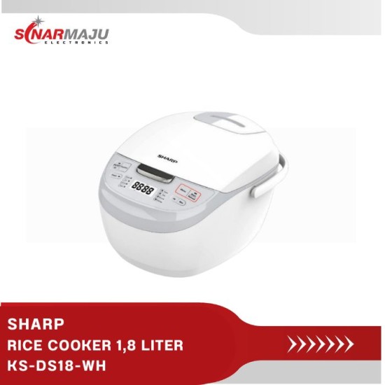 RICE COOKER SHARP 1.8 LITER KS-DS18-WH