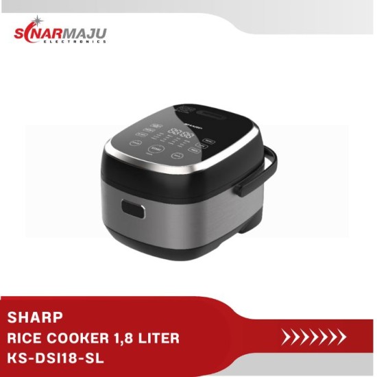 RICE COOKER SHARP 1.8 LITERKS-DSI18-SL