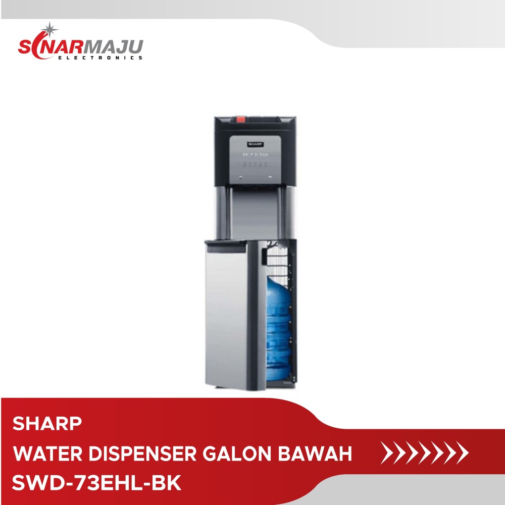 Sharp Water Dispenser Swd Ehl Bk Stainless Steel Bottom Loading