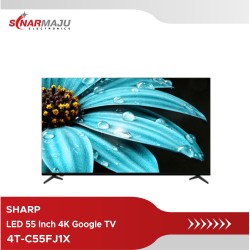LED TV 55 Inch SHARP 4K Frameless Google TV 4T-C55FJ1X