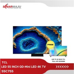 LED TV 55 INCH TCL QD-Mini LED 4K TV 55C755