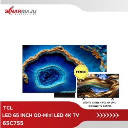 LED TV 65 INCH TCL QD-Mini LED 4K TV 65C755