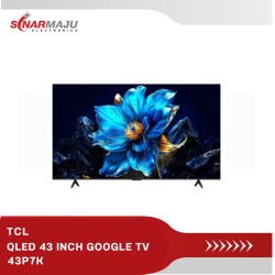 QLED TV 43 INCH TCL 4K GOOGLE TV 43P7K